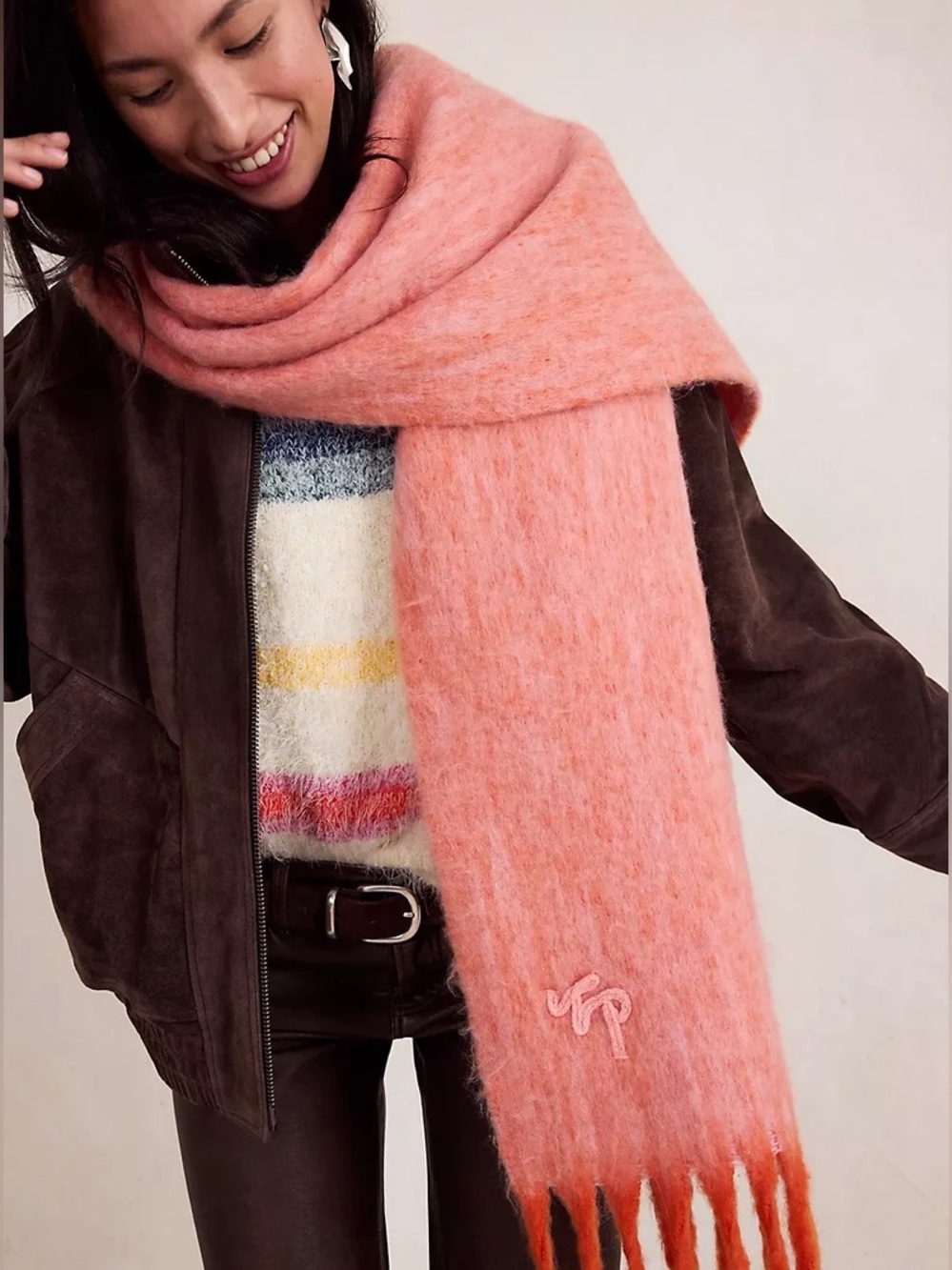 NWOT Free People Winter Chill Blanket Scarf